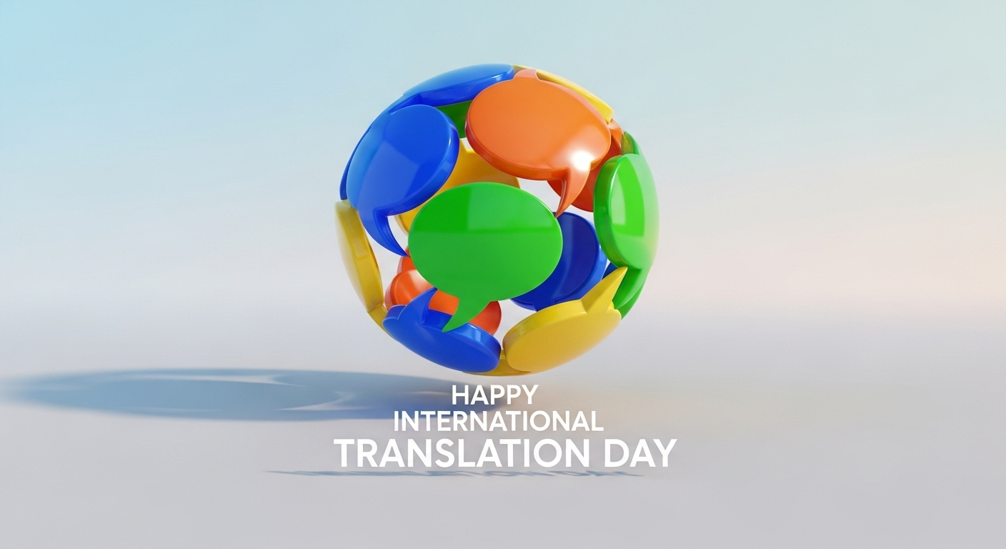 Global Dialogue: Colorful Speech Bubbles for Translation Day